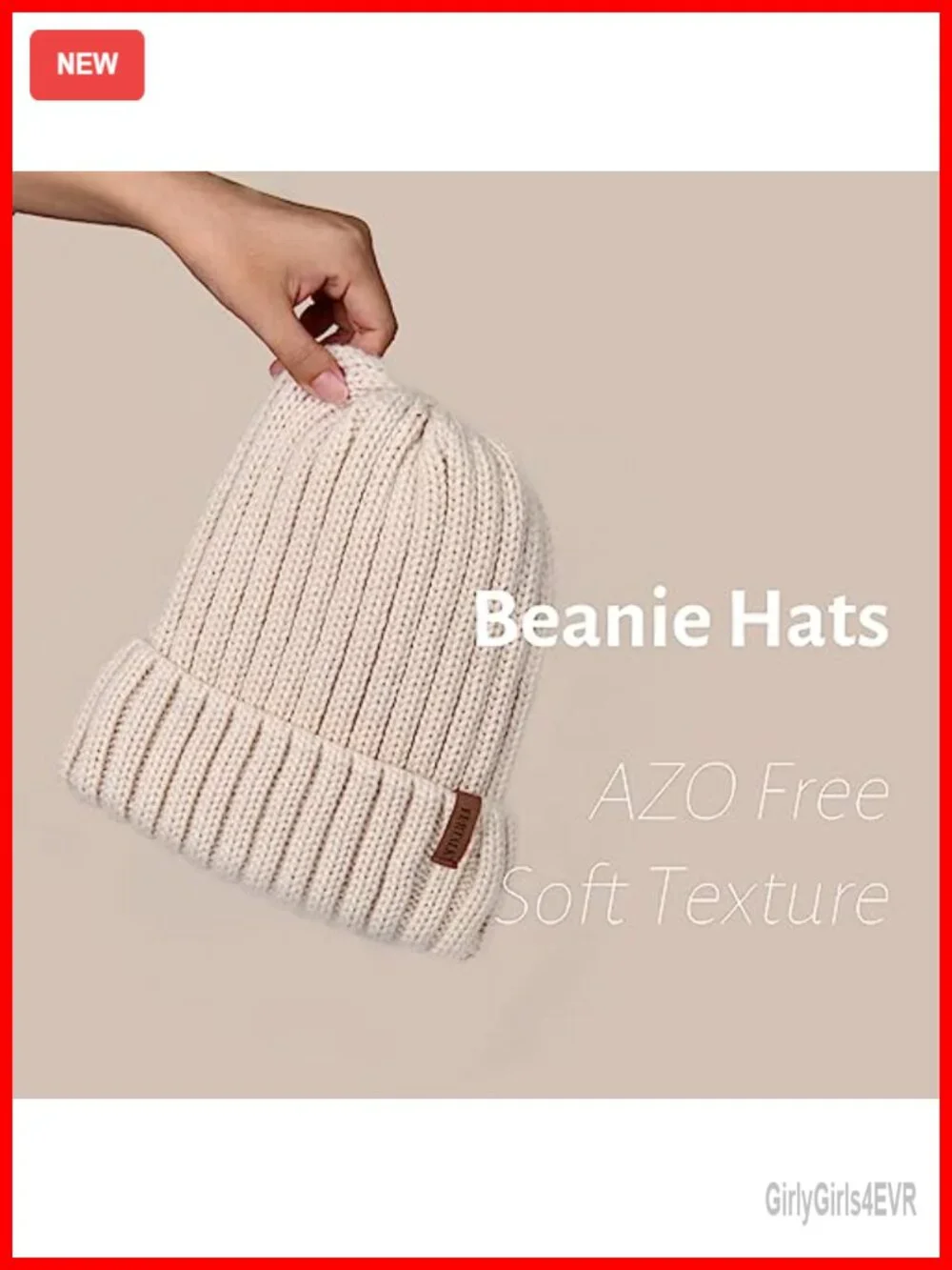 Fleece Lined Chunky Knit Beanie Women Snow Hat